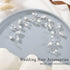 Jeairts Bride Wedding Hair Vine Silver Rhinestone Bridal Hair Pieces Pearl Headpiece Crystal Hair Accessories for Women and Girls