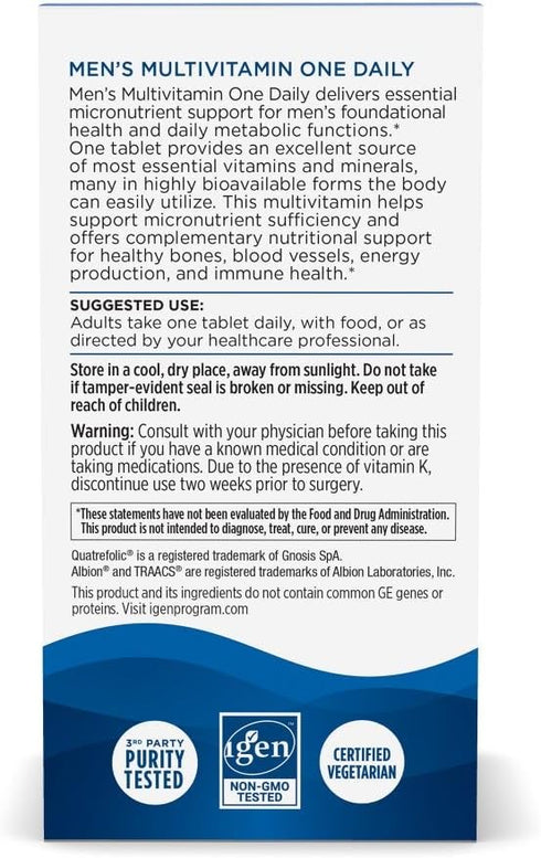 Immunity 20 30 30 Nordic Naturals Mens Multivitamin One Daily - Bone, Energy, & Blood-Vessel Support - Supplement