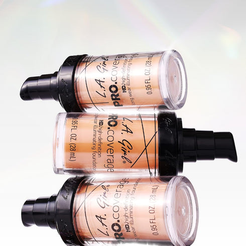 L.A. Girl Pro Coverage Liquid Foundation, Fair, 0.95 Fl Oz, Model GLM642