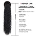 Long Curly Drawstring Ponytail - 30” Synthetic Clip In Extensions, Black Color for Women