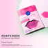 MISS SPA Lip Mask, Hydrate Boost Hydrogel Pink Mask, Soothes & Restores Lips, Moisturizing Anti-Aging Skin Care, 4 Pack