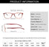 JOSCHOO Computer Reading Glasses, Blue Light Blocking Readers for Men and Women (Red Stripe, 1.25)