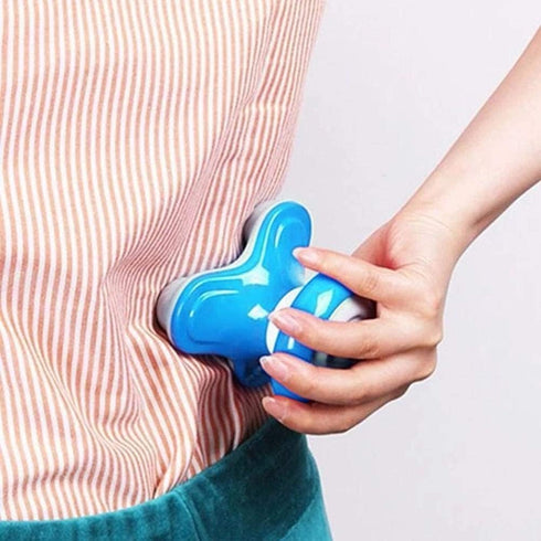TYTOGE Electric Handled Wave Vibration Massager Body Massager Mini Electric Massager (English Blue)
