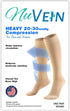 NuVein Medical Compression Stockings, 20-30 mmHg Support for Women & Men, Knee Length, Closed Toe, Large Black