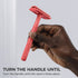 ZOMCHI Single Blade Double Edged Safety Razor, Metal Razor for Men & Women, Light Coral