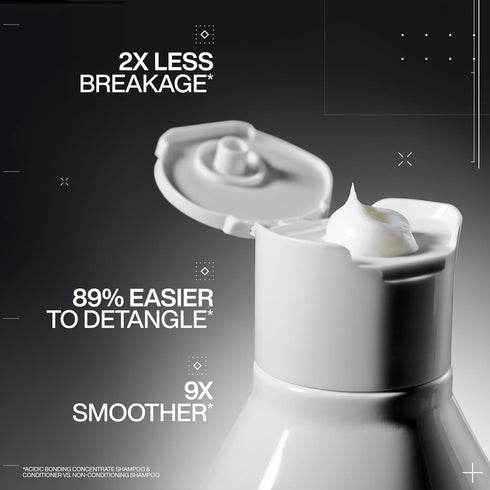 Redken Acidic Bonding Concentrate Conditioner - Sulfate-Free, Strengthens & Repairs Damaged Hair, With Citric Acid