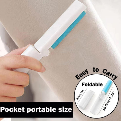 Washable Reusable Lint Roller, Large 8 Inch Cat Dog Pet Hair Remover with 3-Foot Extendable Handle