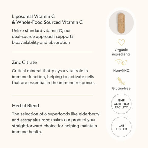 Alaya Naturals Immunity Blend, 90 Capsules, Advanced Immune Support with Vitamin C, Zinc, Elderberry