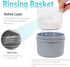 Waterproof Denture Bath with Portable Brush Holder, Denture Case with Brush, Partial Denture Case with Basket for