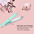 Mini Hair Straightener, Travel Size Flat Iron, Lightweight Portable Ceramic Tourmaline Heating Curler for Hair Styling,