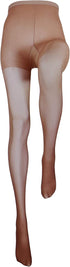 Truform Sheer Compression Pantyhose, 8-15 mmHg, Women's Shaping Tights, Taupe, Medium