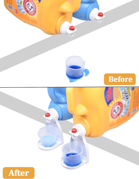 Laundry Detergent Cup Holder, Drip Tray Catcher for Fabric Softener, No More Mess and Drips