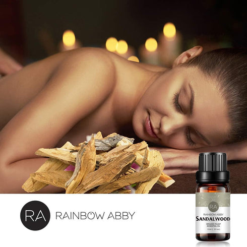 Sandalwood Essential Oil, 100% Pure Natural Aroma for Diffuser (10ML)