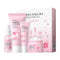 Skin Care Set JAPAN SAKURA: Beauty Gift Sets with Cleanser, Serum, Eye Cream, Face Cream Travel Kit for Women