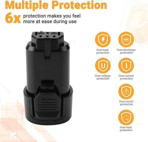 Shentec 3000mAh 12V Li-ion Battery Compatible with Ridgid Models AC82049, AC82008, AC82048, AC82059, R82007, R82008,