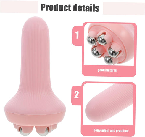 Healeved Handheld Rolling Massager for Leg and Back Muscle Relief Portable Deep Tissue Massage Therapeutic Tool
