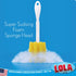 Lola Products Glass & Jar Sponge Brush, Star Shaped, Foam Material, Dishwasher Safe, Non-Scratch, Perfect for Glasses, Jars, Mugs, Bottles. 6 Pack by LOLA
