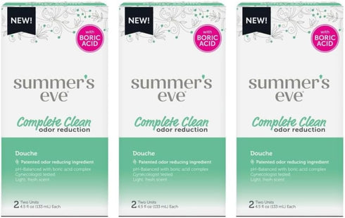 Summer's Eve Douche, Complete Clean, Vaginal Douche for Women 4.5 OZ Each