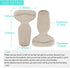 Heel Cushion Inserts, Heel Grips Shoe Pads for Women, Anti Slip Back of Loose Heel Shoes for High Heels (10 Pcs)