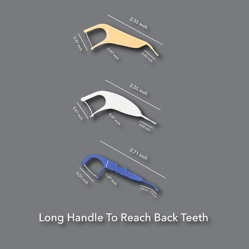 Braces Flosser | Ortho Floss | 200 Count Bag | Pack of 4 | Soft Bristle Orthodontic Toothbrush for Cleaning