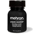 Mehron Makeup Liquid Makeup, Face Paint and Body Paint, 1 oz, Black, Air Brush Compatible