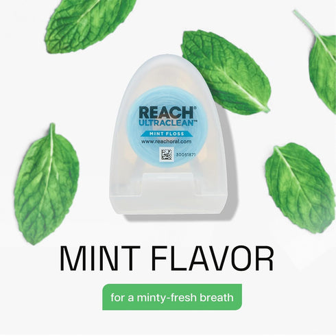 REACH Ultraclean Dental Floss, Mint, 30 Yards (Pack of 3)
