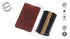 Premium Natural Ox Horn and Sandalwood Beard Comb, Dual-Action, Double Sided with Brown Protective Case