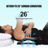 Magic Back Support Stretching Device, Back Massager for Bed & Chair, Multi-Level Lumbar Support, Black/Blue