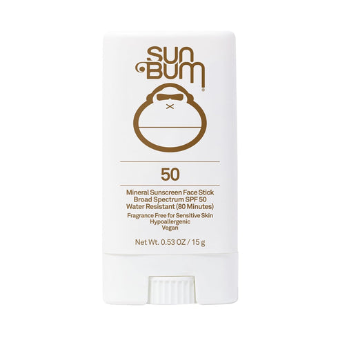 Sun Bum Mineral SPF 50 Sunscreen Face Stick - Vegan, Broad Spectrum Natural Sunscreen .45 oz