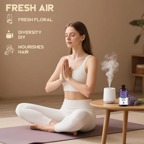 Set, 2-Pack 16.33oz (490ml) 100% Lavender & Lemongrass Essential Oils Each, Pure Natural Scent for Diffusers