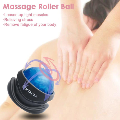 Massage Roller Ball, Tight and Sore Muscles Relief, Manual Massager, Alleviating Shoulder, Arms, Back, Legs, Calves