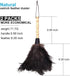 Natural Black Ostrich Feather Duster - 2 Packs, Car Duster for Interior/Exterior Cleaning, Soft and Fluffy (Black)