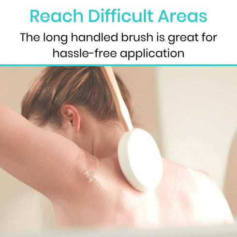 Vive Lotion Applicator for Back, Feet - 17.5" Long Handle Cream Wand for Elderly, Women, Apply Medicine, Skin Cream