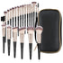 MAGEFY 22 Pcs Professional Premium Synthetic Makeup Brush Set with Case (Blackgold)