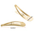 Hotop 50 Pack Gold Hair Clips for Women, Snap Hair Clips Barrettes for Kids, Non-Slip Gold Barrettes
