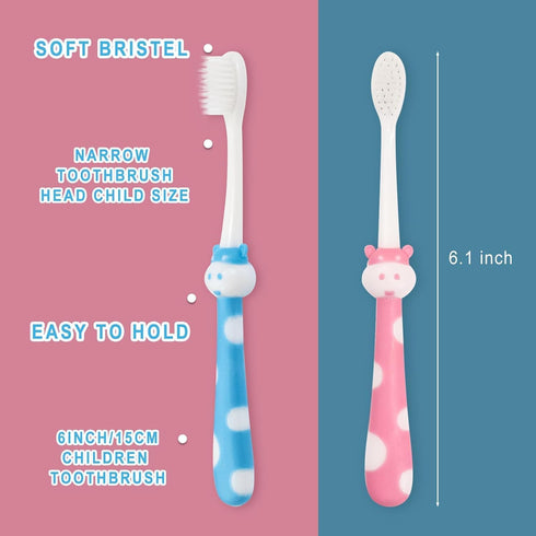 200 Pcs Bulk Disposable Kids Toothbrush, Individually Wrapped Soft Bristles for Children Age 2+