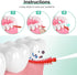 Ndzefan 160PCS Portable Silica Gel Toothpick Toothbrush, Soft for Adults and Children, Teeth Cleaning Tool (Red)