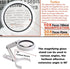 30X 10X Magnifying Glass with Light and Stand, Foldable Handheld for Seniors Reading and Close Work