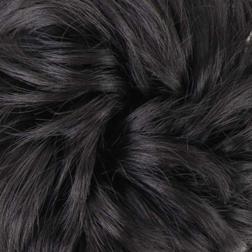 MORICA 2PCS Messy Bun Hair Piece, Fake Messy Bun Scrunchies for Thin Hair, Curly Wavy Synthetic Chignon