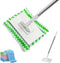 Mmxhn Mini Mop Snap Grip with 10 Reusable Pads, Quick Release Wet Dry