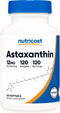 Nutricost 12mg Astaxanthin, Non-GMO, Gluten Free, 120 Softgels - 4 Month Supply