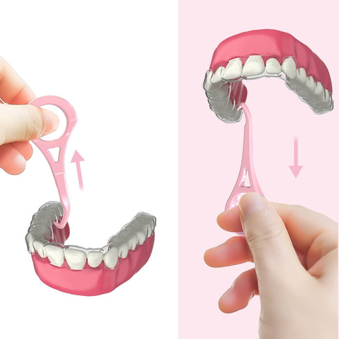ARGOMAX Aligner Removal Tool, 2 Retainer Remover Tools for Braces, Trays, Retainers, Dentures (Pink)