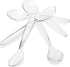 LSR LORESO Plastic Tasting Ice Cream Tea Spoons, Pack of 50 - Mini Spoon for Tea, Coffee, Dessert, Ice Cream, Appetizers - Reusable (Mini Spoons - 50CT)