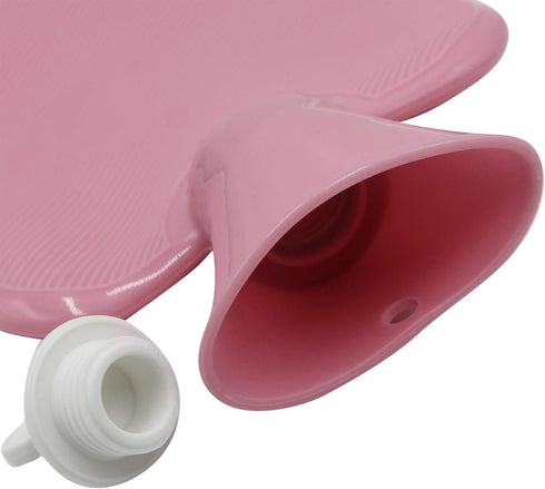 ZGMYC 1 Liter Rubber Hot Water Bottle with Soft Plush Fleece Cover, Cute Cat Water Bag Hot and Cold Therapy for Cramps