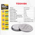 Toshiba CR1616 3V Lithium Coin Cell Battery, Pack of 5