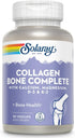 SOLARAY Collagen Bone Complete, Advanced Bone Matrix Formula with Plant Calcium & Magnesium (30 Servings, 90 VegCaps)