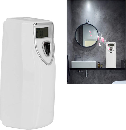 Automatic Air Freshener Dispenser, Wall Mount Fragrance Dispenser with Timer, White Perfume Sprayer Machine