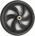 Replacement Wheel for Rollator Model 10257, 7.5" Black Wheels for Walker Rollator