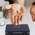 HAKIDZEL 7-Day Weekly Pill Organizer Box Large Capacity Double-Layer Sealed Medicine Container for Daily Morning Noon