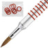 PANA 3D Kolinsky Acrylic Nail Art Sculpture Brush, Silver Metal Non-Slip Grip Handle for 3D Flower Designs (Size #5)